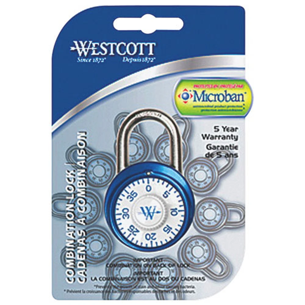 Cadenas à combinaison de Westcott (ACM05605) - Argenté