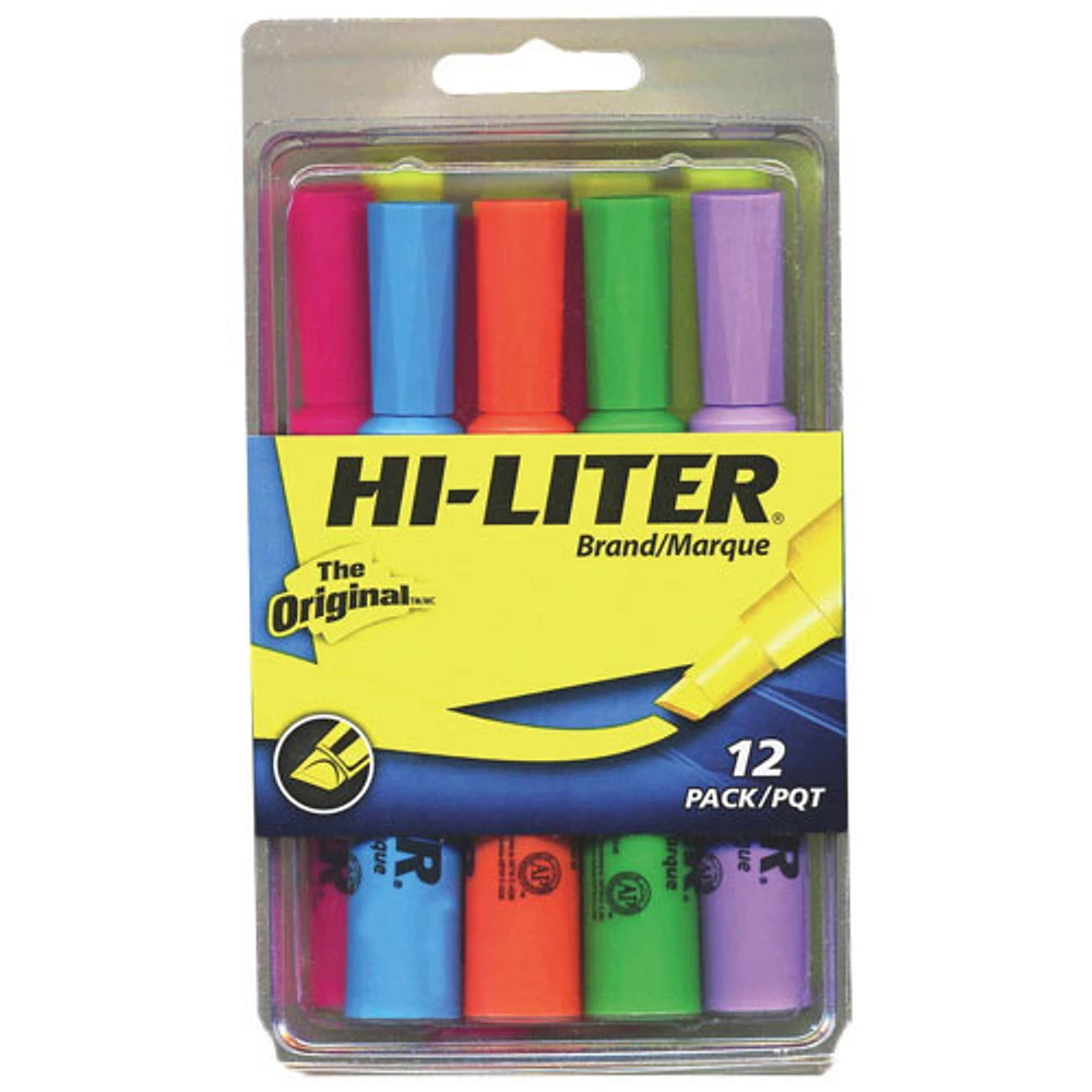 Avery Hi-Liter Chisel Point Highlighter (AVE78881) - 12 Pack