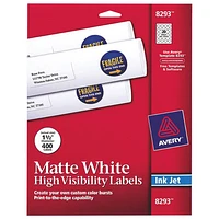 Avery Round Inkjet Labels (AVE08293) - 400 Pack - White