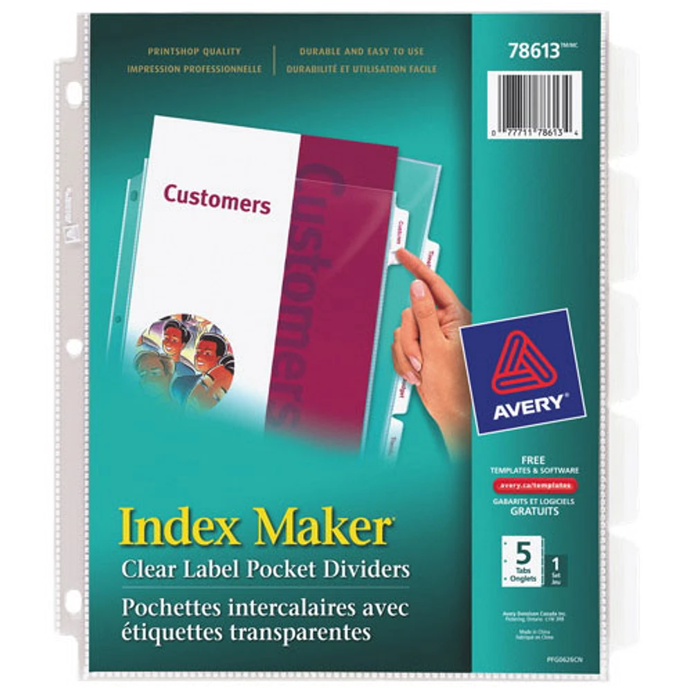 Avery Index Divider (AVE78613) - 5 Tabs