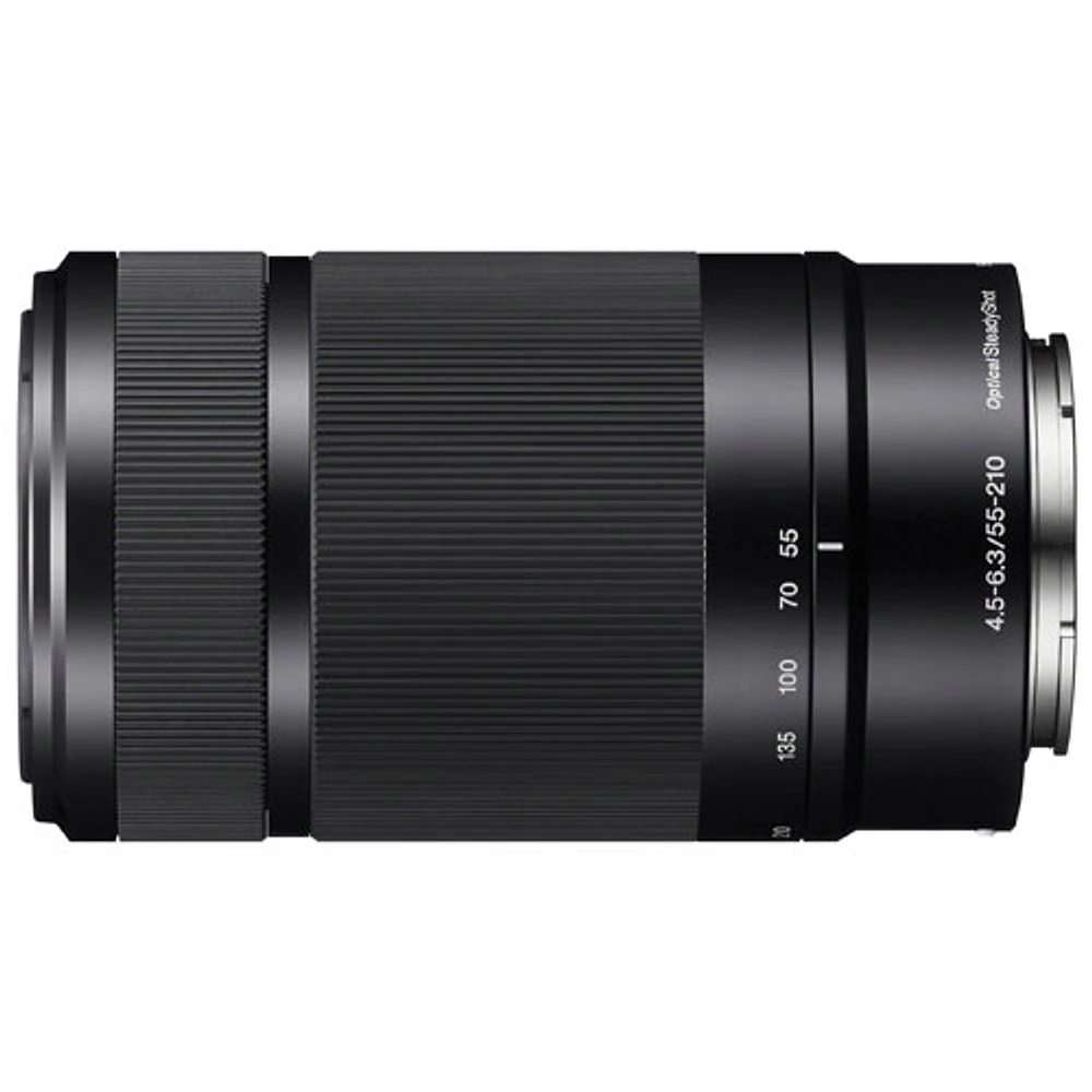 Sony E-Mount APS-C 55–210mm f/4.5-6.3 OSS 3.8x Telephoto Zoom Lens - Black