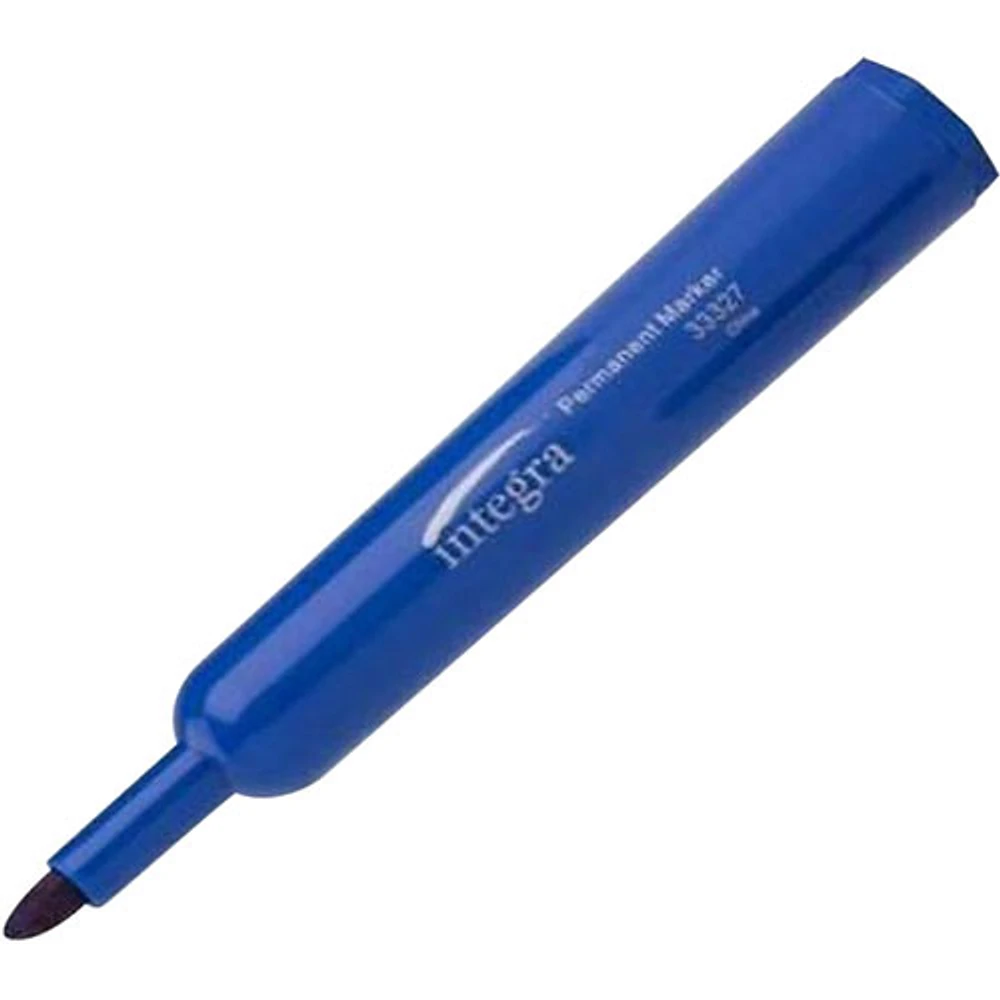 Integra Chisel Point Permanent Marker (ITA33327) - 12 Pack - Blue