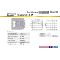 Sony E-Mount Full-Frame FE Sonnar T 55mm f/1.8 ZEISS Prime Lens