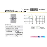 Sony E-Mount Full-Frame FE Sonnar T 35mm f/2.8 ZEISS Wide Angle Prime Lens