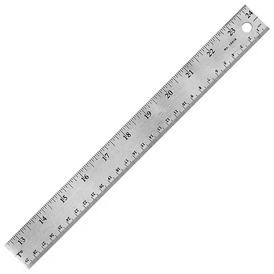 Acme United 24" Stainless Steel Ruler (ACM50202) - Stanless Steel