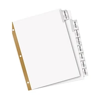 Avery Big Tab Insertable Tab Dividers (AVE11124) - 8 Pack - Clear