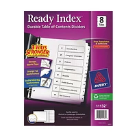 Avery Ready Index Table Of Contents Dividers (AVE11132) - 8 Pack - White