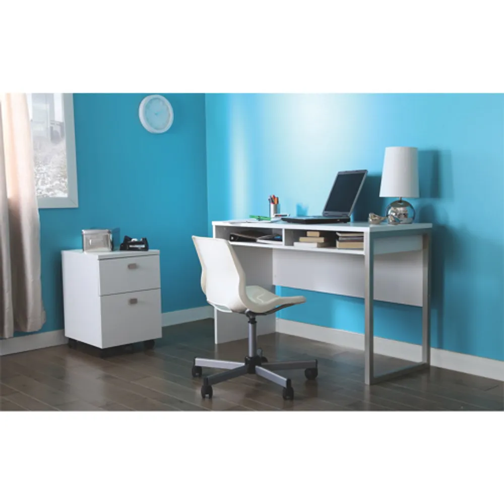 Interface Contemporary Writing Desk - Pure White