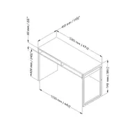 Interface Contemporary Writing Desk - Pure White