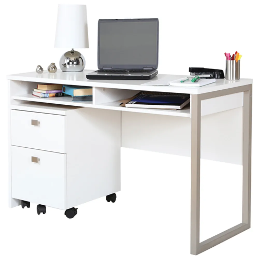 Interface Contemporary Writing Desk - Pure White