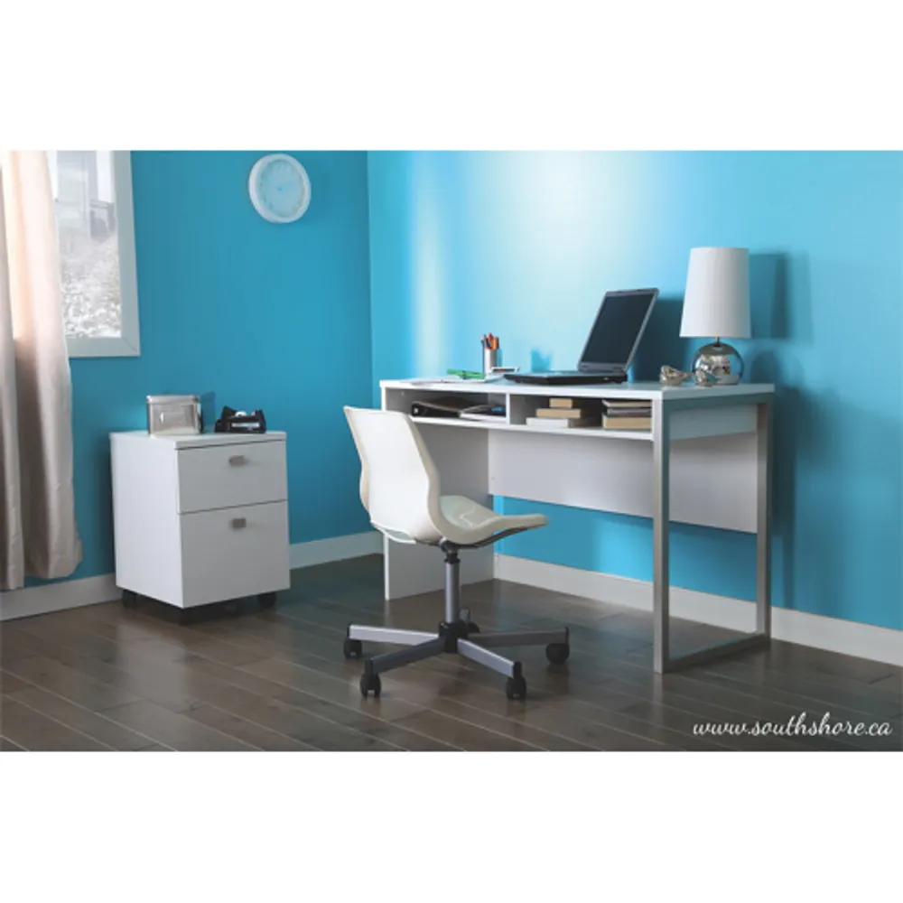 Interface Contemporary Writing Desk - Pure White