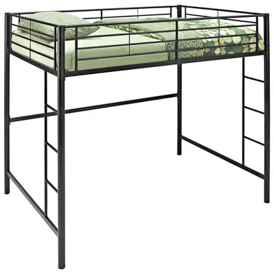 Contemporary Loft Bed - Double - Black