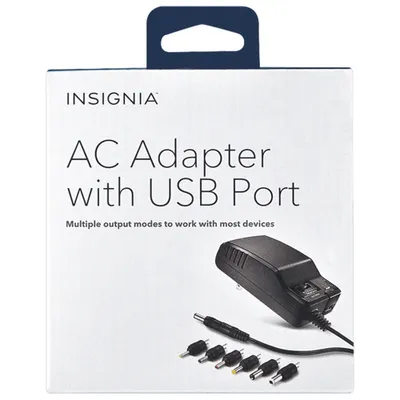 Insignia Universal AC Adapter with USB port (NS-AC1200-C) - Only at Best Buy