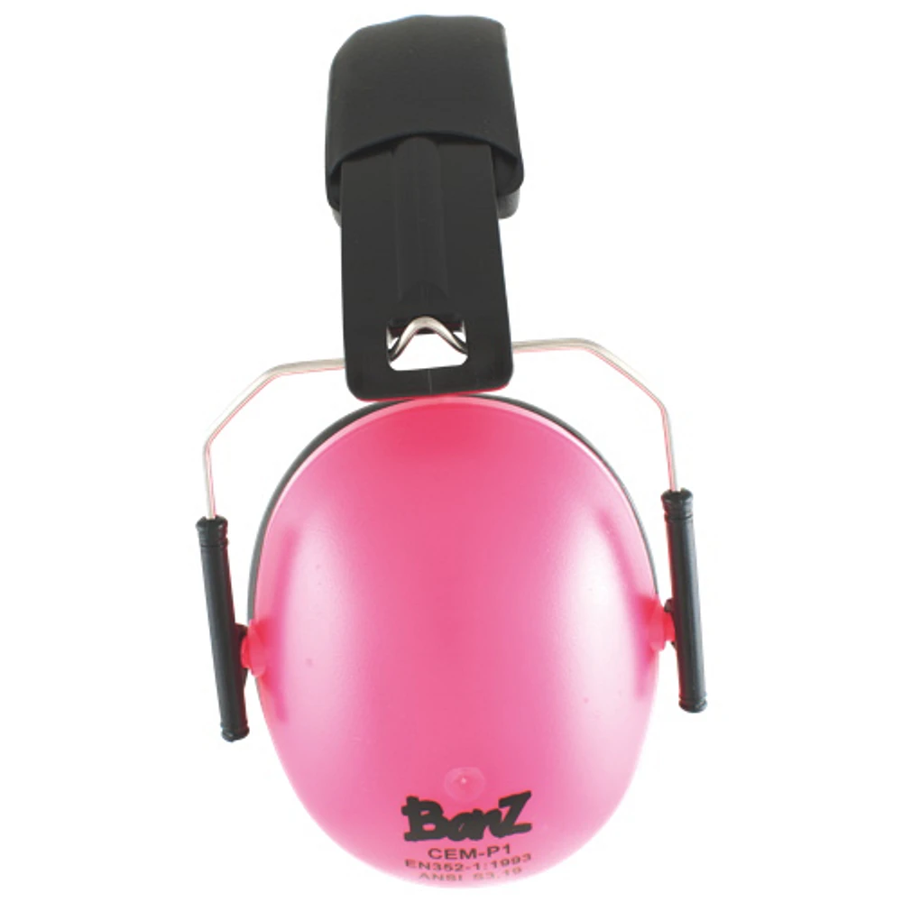 Casque à isolation sonore pour bébés de Baby Banz - 2 ans+ - Rose