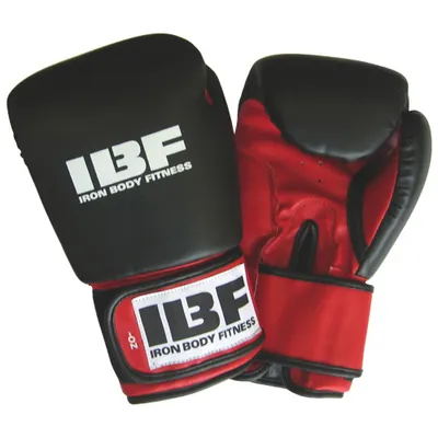 Iron Body Fitness SPT Sport Series Training Boxing Gloves - Black/Red