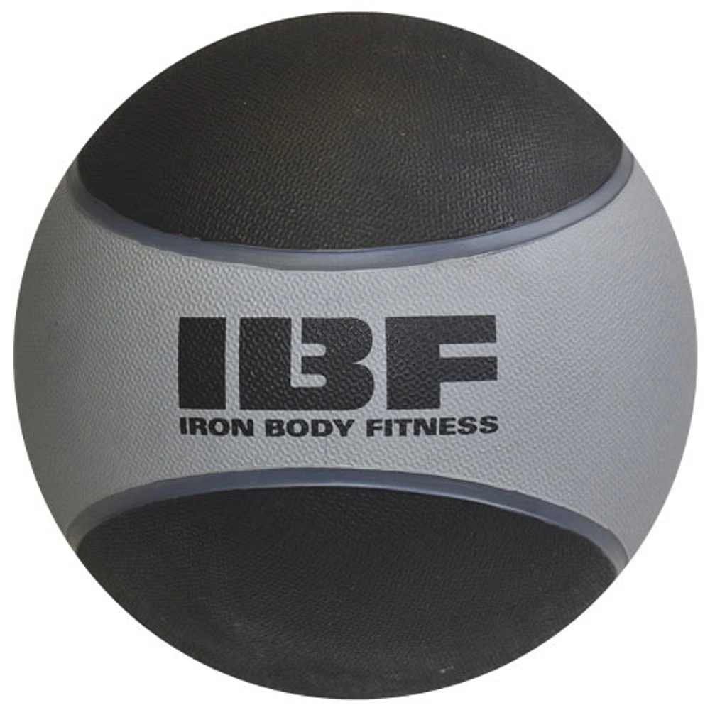 Ballon d'exercice de 15 livres d'Iron Body Fitness (92015-7) - Noir-gris