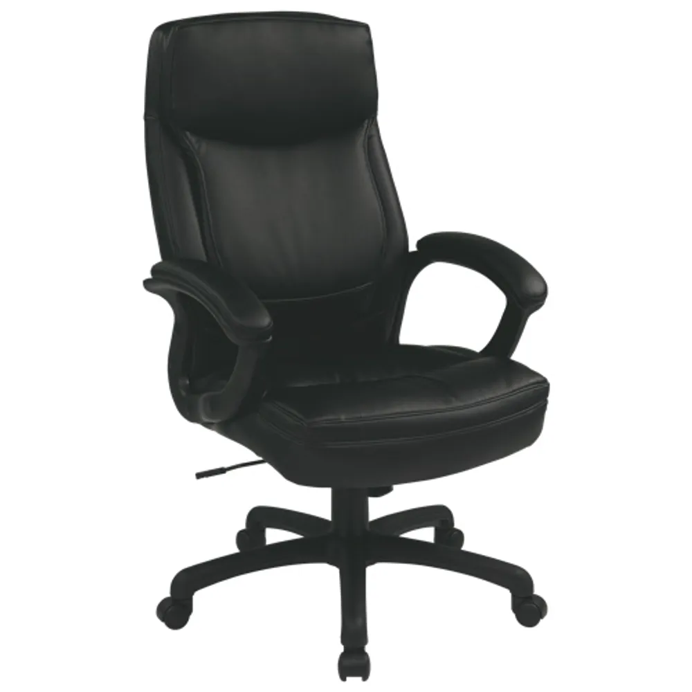 Work Smart Eco Leather Executive Chair - Black