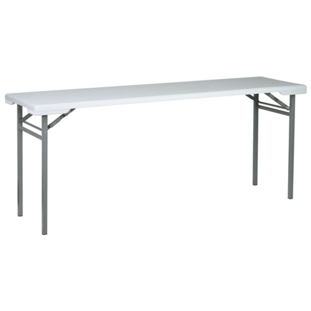 Traditional Rectangular Outdoor Training Table - Light Grey