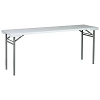 Traditional Rectangular Outdoor Training Table - Light Grey