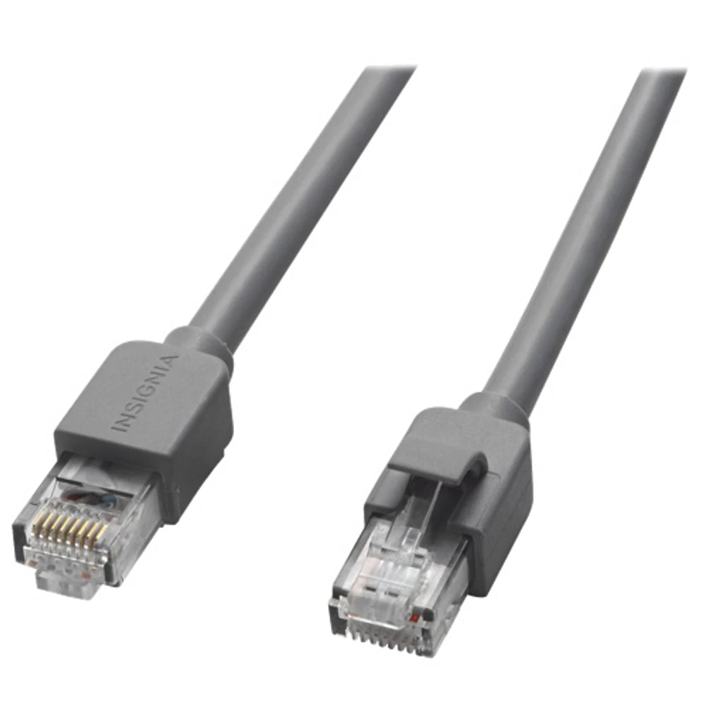 Câble Ethernet Cat6 de 2,4 m (8 pi) d'Insignia - Gris - Exclusivité de Best Buy