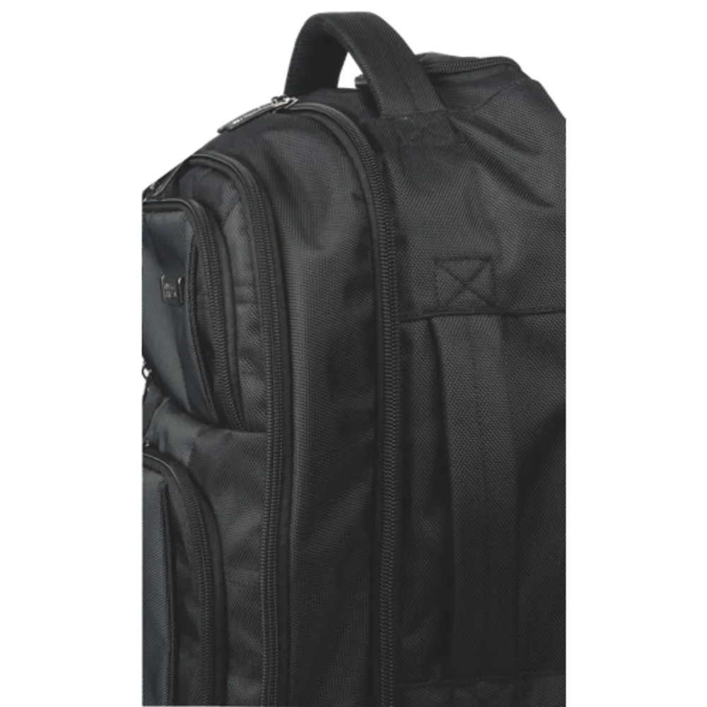 Kenneth Cole 17" Wheeled Laptop Backpack (KC268302) - Black