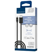 Insignia 2.4m (8 ft.) HDMI-to-Micro HDMI Cable (NS-PG08591-C) - Only at Best Buy