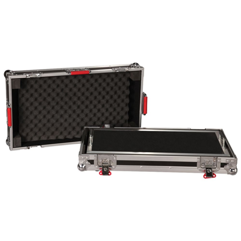 Gator Pedal Board With Large Hard Shell Carrying Case (G-TOUR-PEDALBOARDLGW) - Black