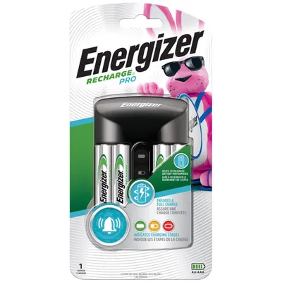 Energizer Pro Charger With 4 "AA" Rechargeable Batteries (CHPROWB4)