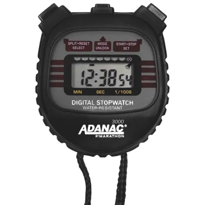 Marathon Adanac 3000 Digital Stopwatch (ST083000) - Black