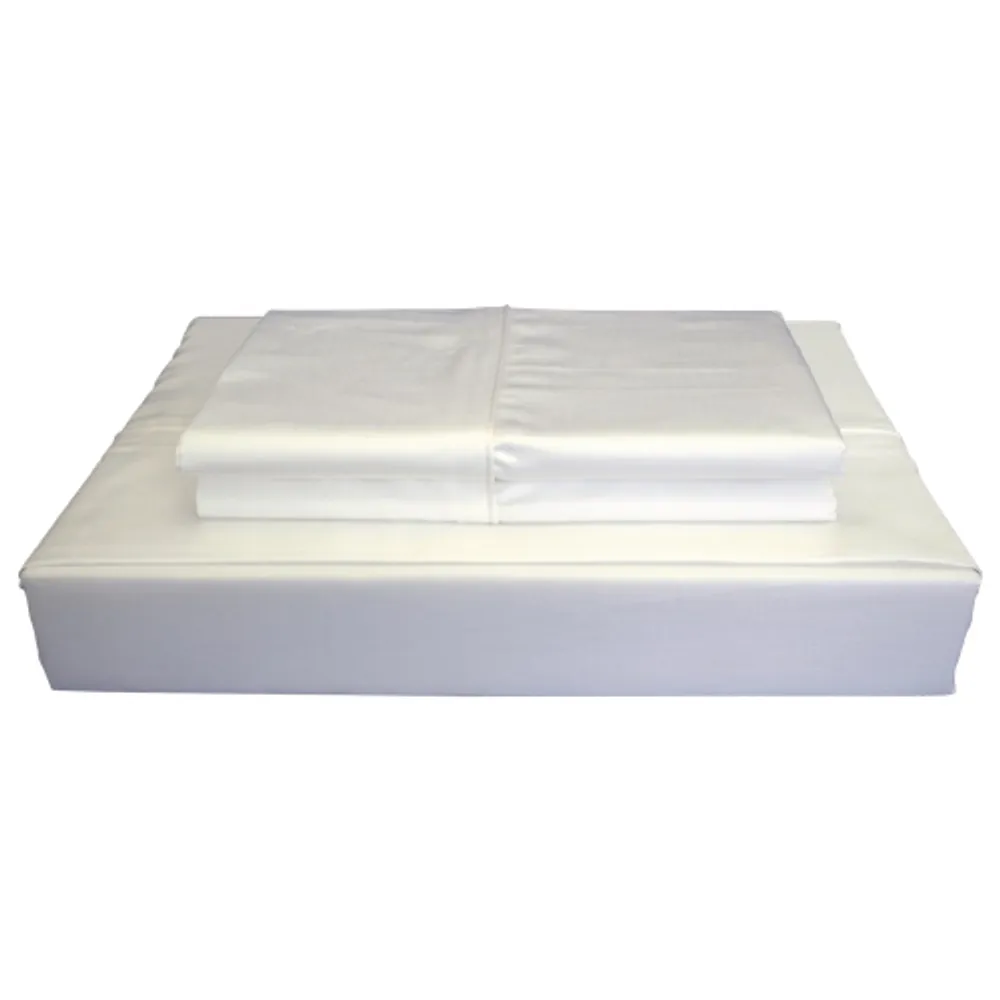 Maholi Bamboo Solid Collection 310 Thread Count Rayon Sheet Set - Single/Twin