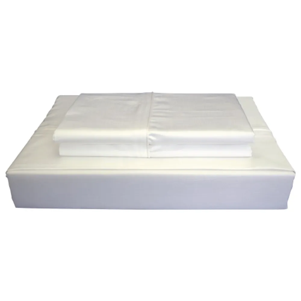 Maholi Bamboo Solid Collection 310 Thread Count Rayon Sheet Set - Double/Full