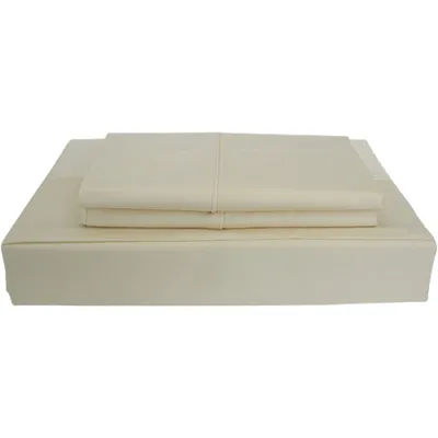 Maholi Bamboo Solid Collection 310 Thread Count Rayon Sheet Set - Single/Twin