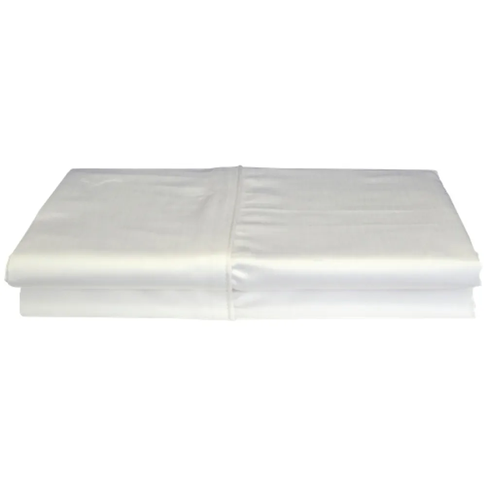 Maholi Bamboo Solid Collection 310 Thread Count Rayon Pillow Case - 2 Pack - Queen - White