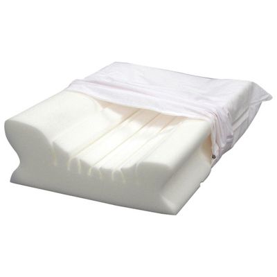 Costway Bed Wedge Pillow Adjustable Neck Back Support Memory Foam Headrest  Grey