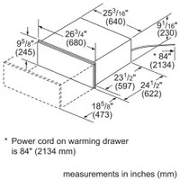 Bosch 26.8" 1.9 Cu. Ft. Warming Drawer (HWD5751UC) - Stainless Steel