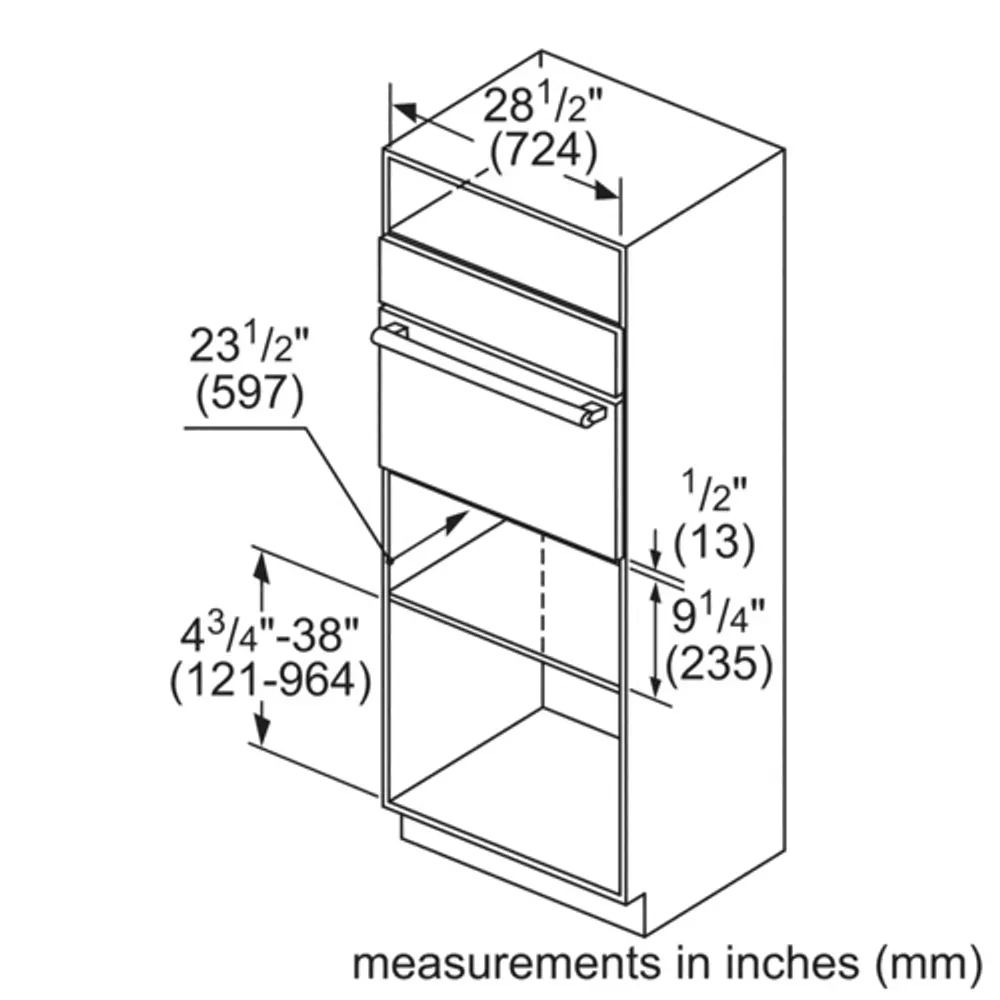 Tiroir chauffe-plats 2,2 pi³ 30 po de Bosch (HWD5051UC) - Acier inoxydable