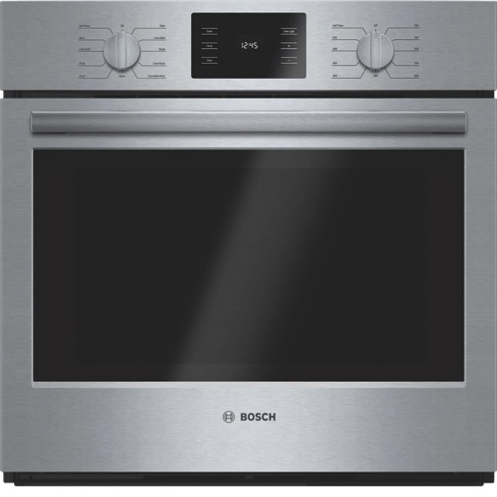 Bosch 30" 4.6 Cu. Ft. Easy Clean True Convection Wall Oven (HBL5451UC) - Stainless Steel