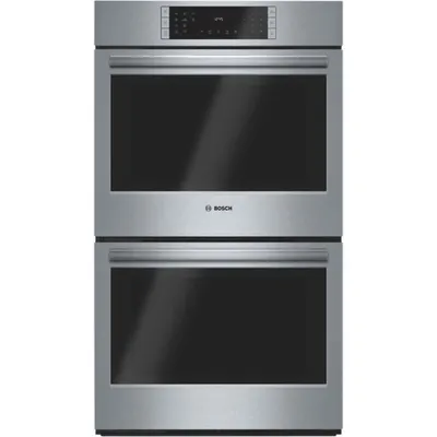 Bosch 30" 2 x 4.6 Cu. Ft. True Convection Electric Double Wall Oven (HBL8651UC) - Stainless Steel