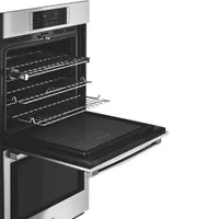 Bosch 30" 2 x 4.6 Cu. Ft. True Convection Electric Double Wall Oven (HBL8651UC) - Stainless Steel