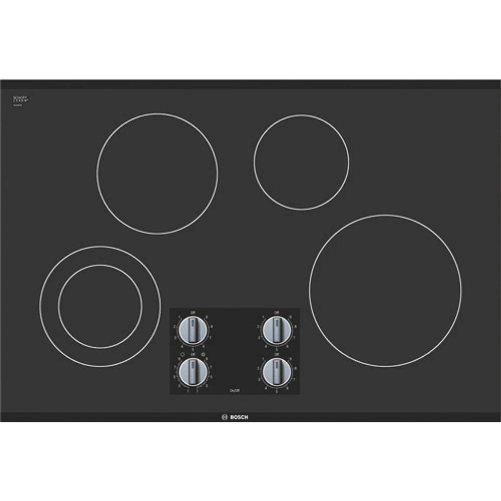 Bosch 30" 4-Element Electric Cooktop (NEM5066UC) - Black