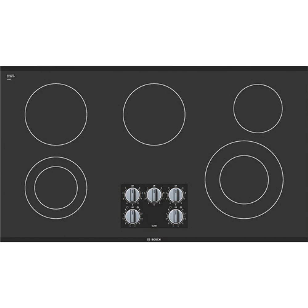 Bosch 36" 5-Element Electric Cooktop (NEM5666UC) - Black