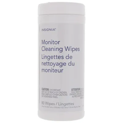 Lingettes nettoyant pour moniteur d'Insignia - Paquet de 80 - Exclusivité Best Buy