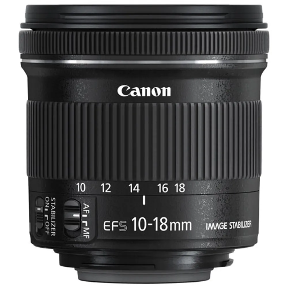 Canon EF-S 10-18mm f/4.5-5.6 IS STM Lens (9519B002) - Black