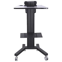 TygerClaw Mobile PC Stand With 360 Rotation (LCD8506) - Black