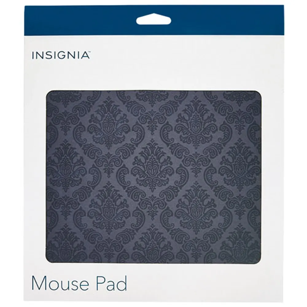 Insignia Mouse Pad - Damask - Black - Only at Best Buy