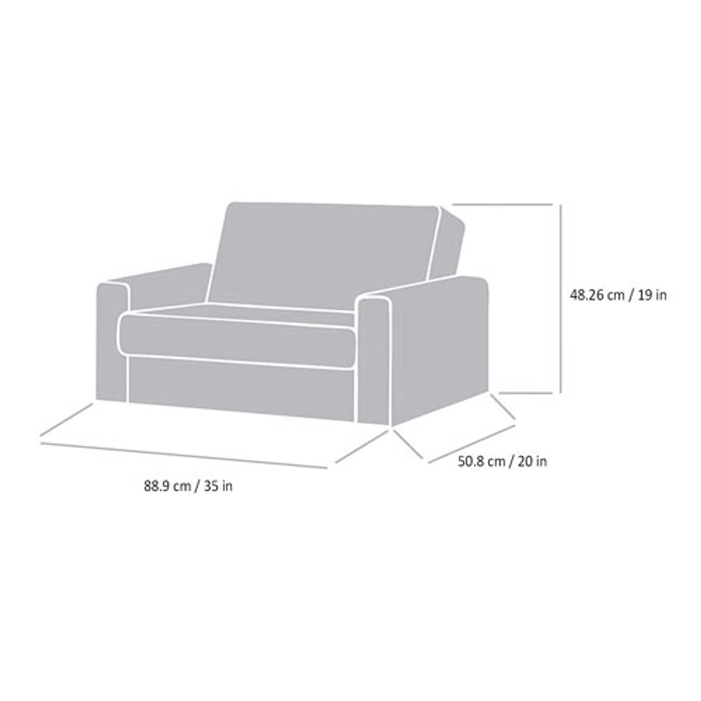 Sofa rabattable pour enfants de Comfy Kids - Chiots