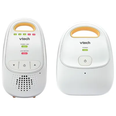 VTech 300m Range Digital Audio Baby Monitor (DM111) - White