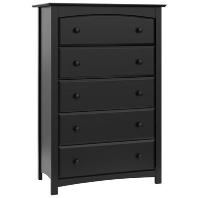 Storkcraft Kenton 5-Drawer Nursery Dresser-Black