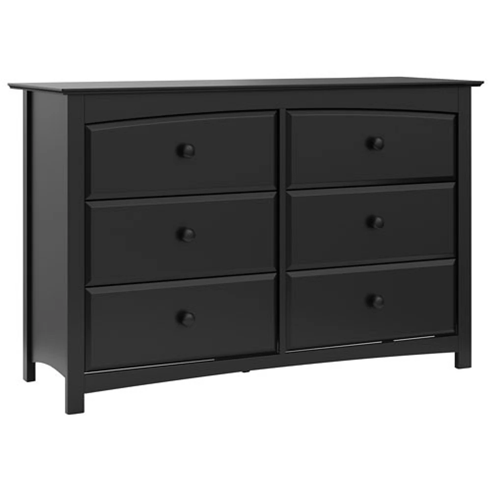 Storkcraft Kenton 6-Drawer Double Nursery Dresser-Black