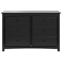 Storkcraft Kenton 6-Drawer Double Nursery Dresser-Black